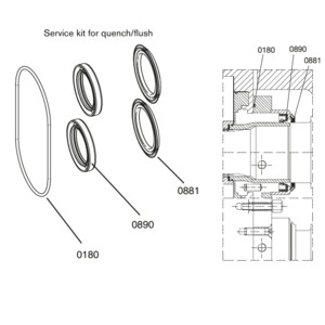 SEAL KIT FOR FLUSH COVER TL1