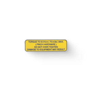TORQUE LIMIT STICKER