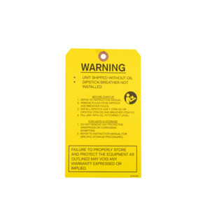 WARNING TAG