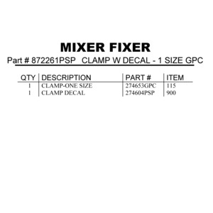 CLAMP W DECAL - 1 SIZE GPC
