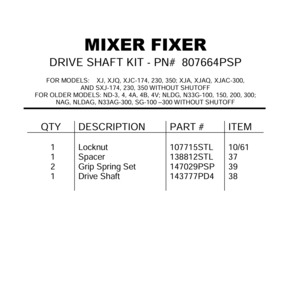 DRIVE SHAFT KIT XJ 3 SIZE