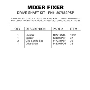DRIVE SHAFT KIT