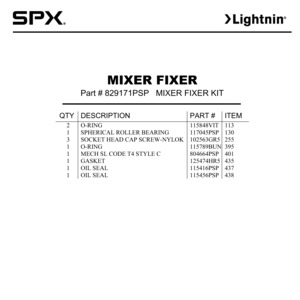 FIXER KIT: 4.5" STYLE C (T-4) MECH SEAL